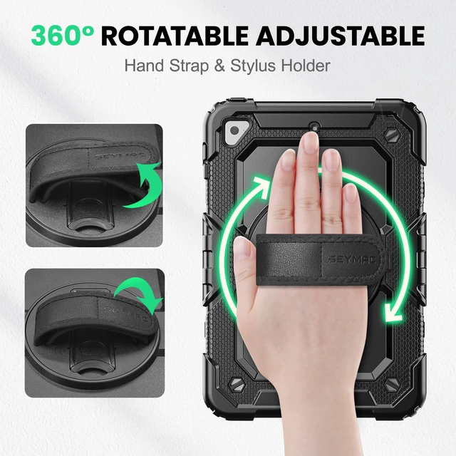 Alt view image 3 of 5 - SEYMAC Case for iPad mini 5 / Mini 4 7.9 Inch, Black