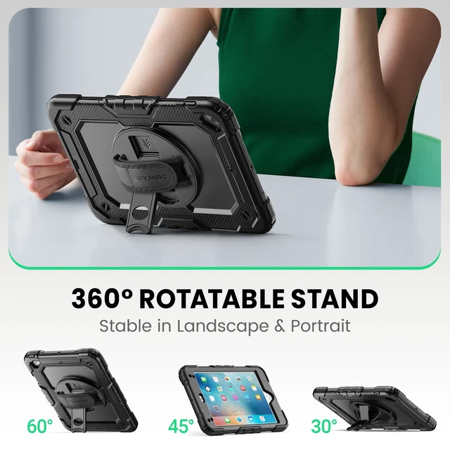 Alt view image 4 of 5 - SEYMAC Case for iPad mini 5 / Mini 4 7.9 Inch, Black