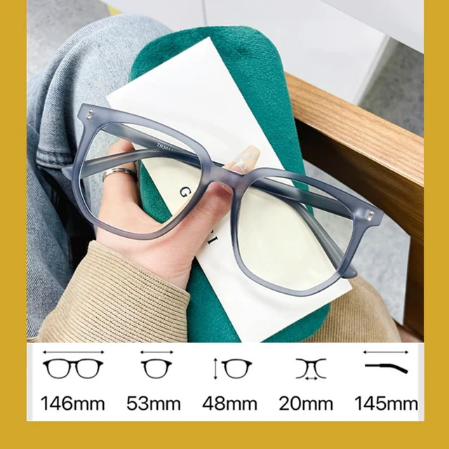 Alt view image 2 of 4 - Optifine Oversized Square Reading Glasses for Women Men Blue Light Blocking Eyeglasses Frame Cute Comfortable Blue