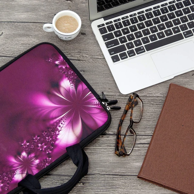 Alt view image 3 of 5 - RICHEN 17 inch Laptop Shoulder Bag Carrying Case Computer PC Cover Pouch with Handle Fits 15.6/16/17/17.3/17.4 inch Laptop Notebook (16-17.3 inch, Flowers)