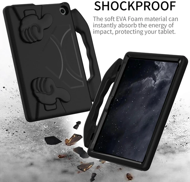 Alt view image 5 of 5 - YGTRLKP for Fire Max 11 Kids Tablet Case EVA Material Light Weight Shockproof Rugged Heavy Duty Thumb Kickstand Kids Case for Fire Max 11 (2023) (Black)