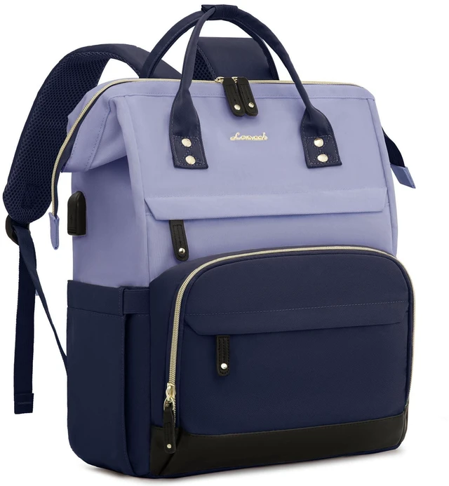 Main image of LOVEVOOK Laptop Backpack for Women, 15.6 Inch Work Business Backpacks Purse With Large Capacity, Waterproof Nurse Bag College Bookbag for School, Waterproof Casual Daypack for Travel