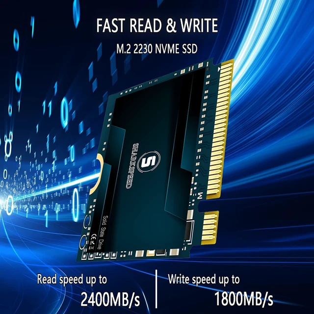 Alt view image 4 of 5 - S SHARKSPEED SSD 512GB M.2 2230 NVMe PCIe Gen 3.0X4 Internal Solid State Drive, Compatible with Steam Deck, ROG Ally, Surface Pro, Ultrabook, Laptop, Desktop PC (M.2 2230 PCIe, 512GB)