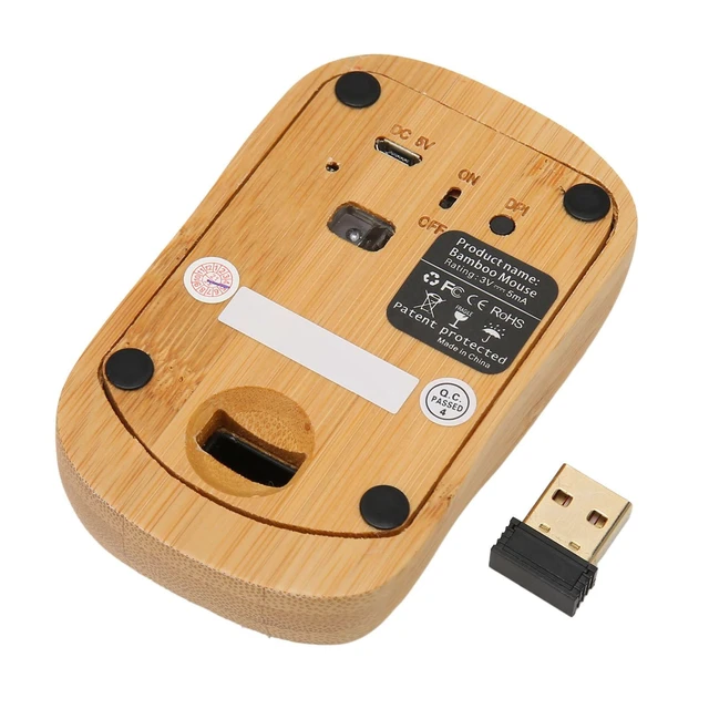 Alt view image 5 of 5 - Serounder 2.4G Mouse, Cordless with 3 Adjustable DPI Levels Portable Computer Rechargeable Support OTG Function Optical Laptop for PC, Laptop, Phone, Tablet