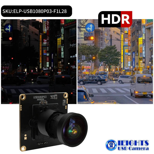 Alt view image 4 of 5 - 0.0001LUX Low Light H.264 USB Camera Module, 1080P/30FPS, HDR, M16 Mount