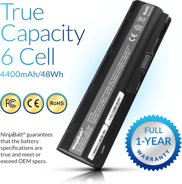 Alt view image 3 of 5 - NinjaBatt 593553-001 Battery for HP MU06 MU09 Pavilion dm4 g6 g7 DV7