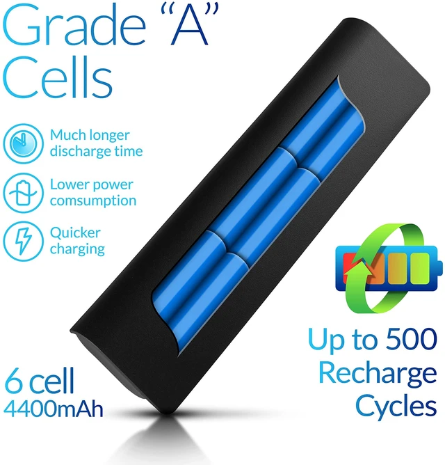 Alt view image 4 of 5 - NinjaBatt 593553-001 Battery for HP MU06 MU09 Pavilion dm4 g6 g7 DV7