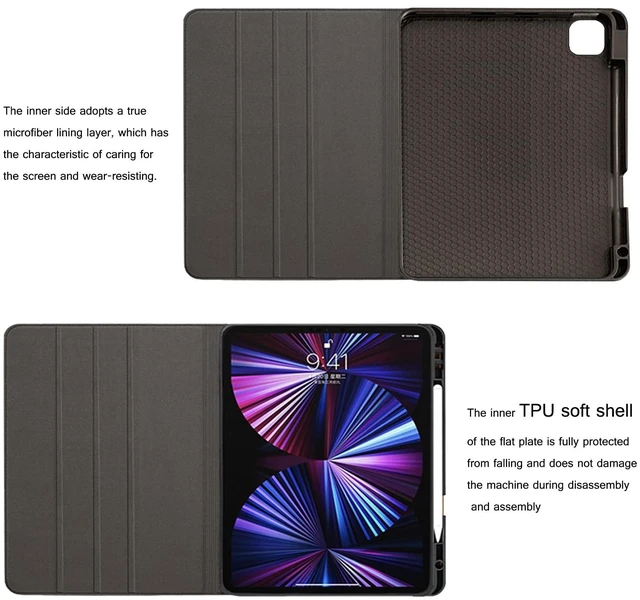 Alt view image 5 of 5 - NANRUIL Leather Case for iPad mini 8.3" Folio Cover,Built-in Pencil Holder