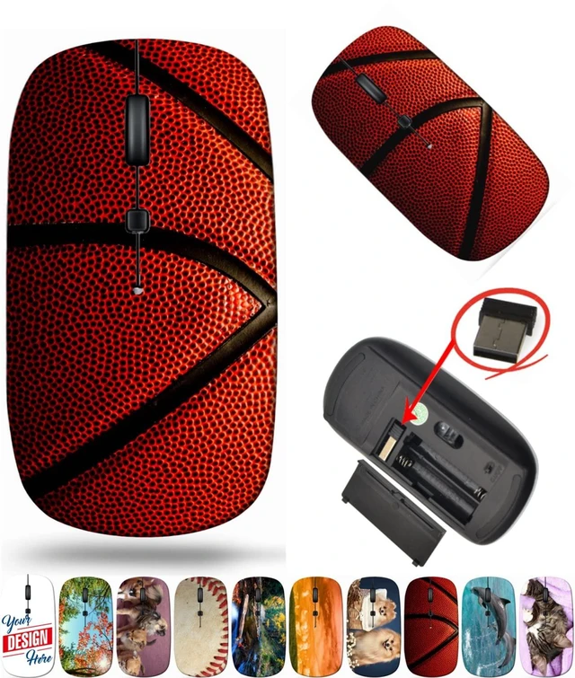 Main image of maizi Wireless Mouse for PC MacBook Computer Laptop (BYADAUa2GA_Basketball Closeup_148)