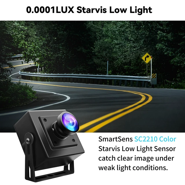 Alt view image 2 of 5 - ELP 0.0001Lux Starvis USB Camera Wide Angle 1080P H.264 Low Light Webcam for Computer Mini UVC USB2.0 Lightburn CAMERA HDR 100dB Webcamera High Speed 1080P@30fps Low Illumination Web Cam for Laptop Pi