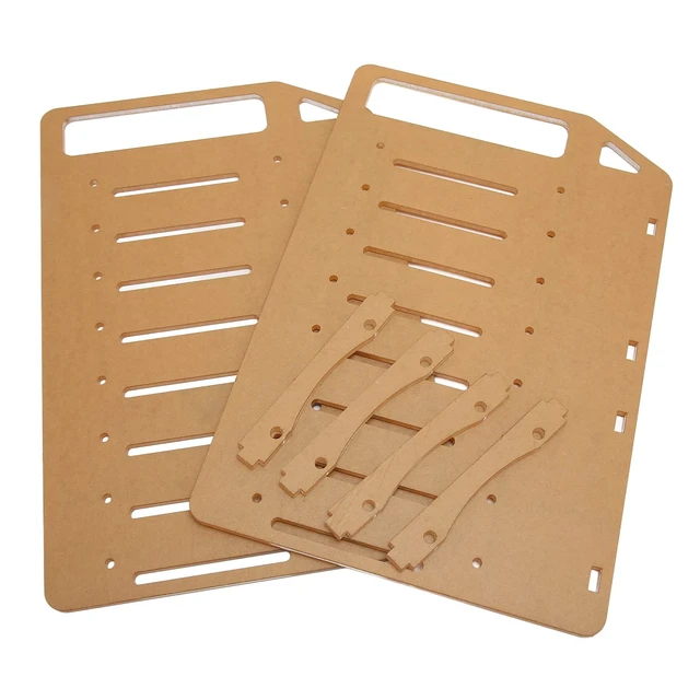 Alt view image 5 of 5 - DIY Hard Drive Bracket, Multi Layer Acrylic Rack for Desktop with Accurate Mounting Hole, Supports Multiple 3.5inch Hard Drives, Easy Installation (8 Layers)