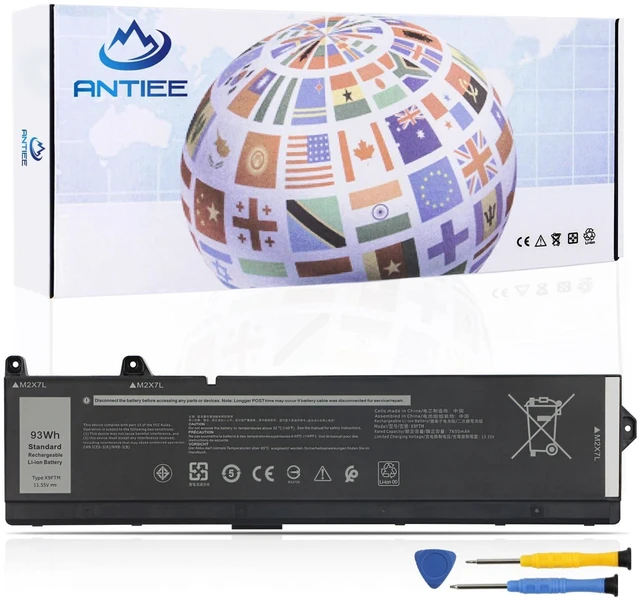 Main image of 93Wh X9FTM Laptop Battery for Dell Precision 7670 7680 7770 7780 Series