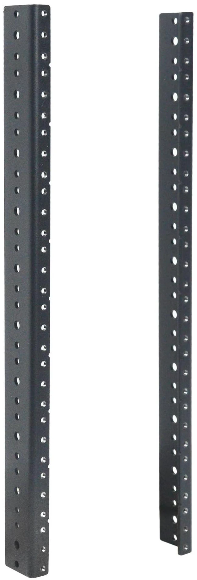 Main image of RIVECO 2 PCS 10U Rack Rails, Tapered Holes Rack Mount Rails for Recording & Network Wooden Cabinet Mounting, 3.0 mm Thickness Steel Heavy Duty, Screws Included