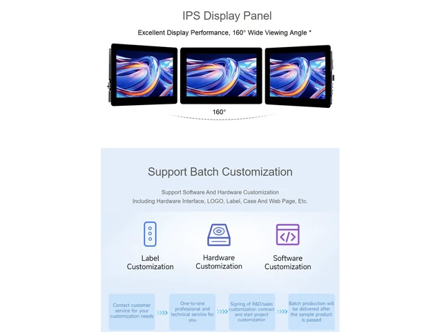 Alt view image 3 of 5 - waveshare ESP32-S3 5inch Display LCD Development Board 800480 Solution IPS Display with 2.4GHz WiFi and BLE 5 Support,32-bit LX7 Dual-core Processor
