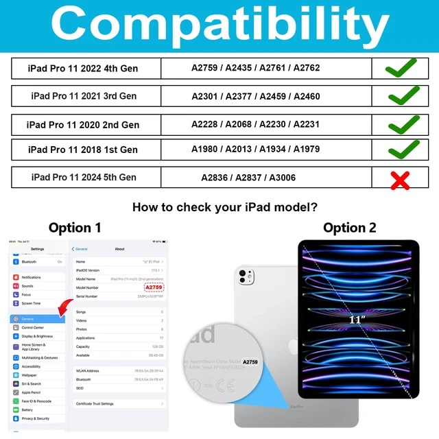 Alt view image 2 of 5 - Miesherk STOCK Case for iPad Pro 11 4th/ 3rd/ 2nd (2022/2021/ 2020/2018)
