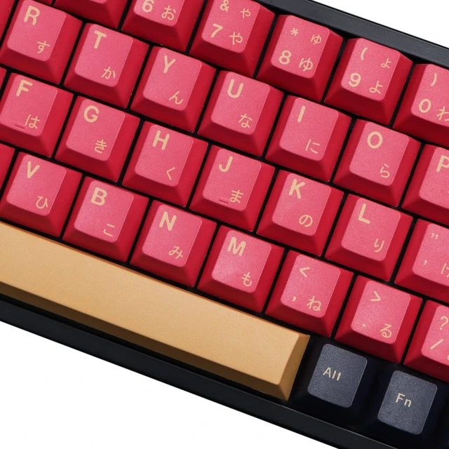 Alt view image 3 of 5 - MOLGRIA Red Samurai Keycaps, 129 Set PBT KeyCaps for Gaming Keyboard, Cherry Profile Dye Sublimation Custom Keycaps with Puller for Gateron Kailh Cherry MX Switch 104/87/71/61 60 Percent Keyboard