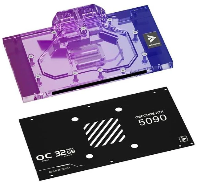 Main image of Barrow Copper GPU Water Cooling Block GPU Waterblock for MSI Geforce RTX 5090 32G Ventus 3X OC, for MSI RTX 5090 D 32G Ventus 3X OC