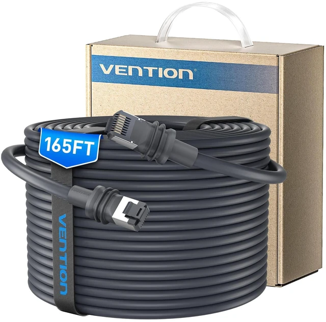 Main image of VENTION Starlink Gen 3 Cable 165ft, 35/50/65/100/130/165ft Starlink Ethernet Replacement & Extension Cable, High-Speed Waterproof UV Resistant for Star Link V3 Satellite Accessories