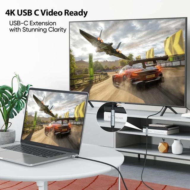 Alt view image 5 of 5 - 6FT USB C Extension Cable 5-Pack, USB 3.2 Gen2, 100W, 10Gbps, 4K@144Hz