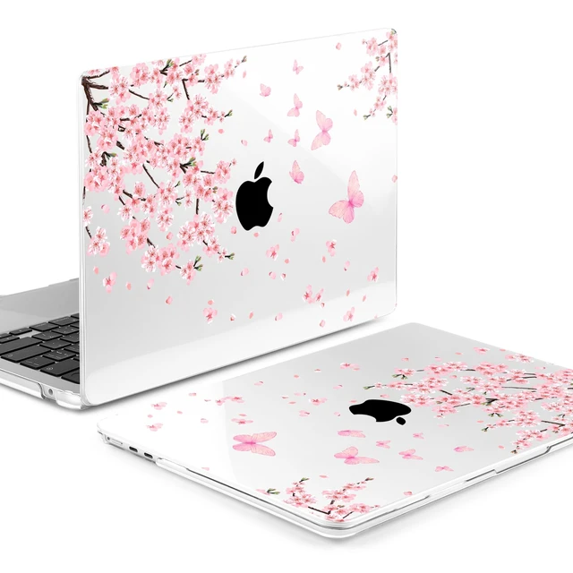 Alt view image 3 of 5 - MEEgoodo Case for M5/M4/M3/M2 MacBook Air 15 inch Case 2026 2025 2024 2023, Laptop Shell Fit Model (A3448/A3241/A3114/A2941) for MacBook Air 15.3-inch, Cherry Blossoms