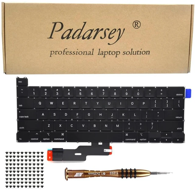 Main image of Padarsey Replacement Keyboard Compatible with MacBook Pro 13 inch A2289 Released 2020 US Layout+Keyboard Screws+Screwdriver