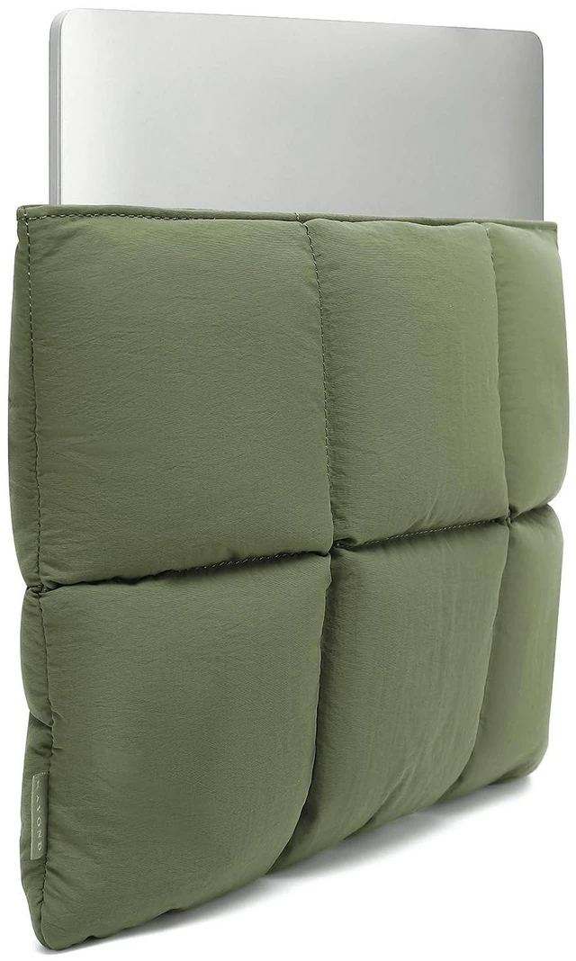 Alt view image 3 of 5 - KAYOND Puffy Laptop Sleeve 15 inch 16 inch, Green