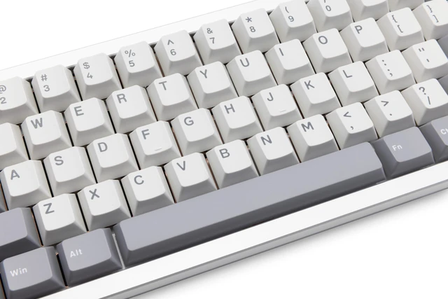Alt view image 4 of 5 - KEEBMONKEY WOBKEY Zen 65 65% Quick Release Wireless Mechanical Keyboard with RGB, CNC Aluminum Case, Hot-Swappable, VIA Support, BT/2.4G/USB-C Gaming Keyboard for Mac/Windows (Ultra Silver)