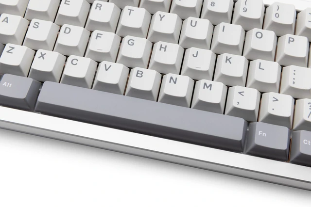 Alt view image 5 of 5 - KEEBMONKEY WOBKEY Zen 65 65% Quick Release Wireless Mechanical Keyboard with RGB, CNC Aluminum Case, Hot-Swappable, VIA Support, BT/2.4G/USB-C Gaming Keyboard for Mac/Windows (Ultra Silver)