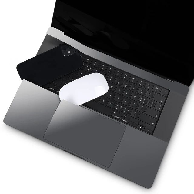 Alt view image 5 of 5 - 4 in 1 3M Vinyl Full Laptop Skins Sticker for 2021~2026+ MacBook Pro 14 Inch 14.2" M2 M3 M4 M5 (Model: A2442/A2779/A2918/A2992/A3112/A3401/A3185/A3434/A3426/A3427) - Space Black