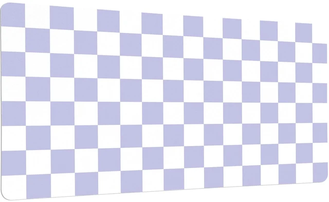 Main image of Idocolors Purple Checkered Grid Checkerboard Desk Mat, Cute Extended Gaming Keyboard Mouse Pad, Large Office Desk Cover Mat Pad Deskmat, Non-Slip Leather Home Office Desk Mat Protector 31.5"15.7"