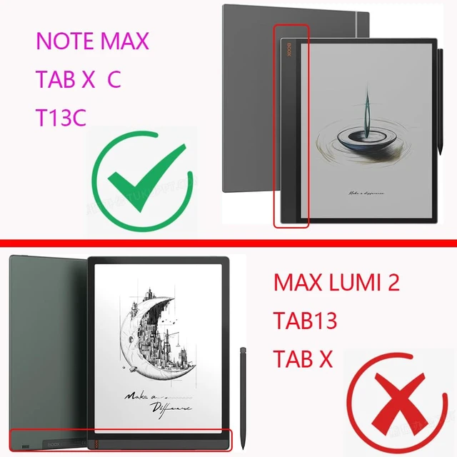 Alt view image 2 of 5 - Case Compatible with Fro BOOX Note Max Tablet 13.3inch Tablet Case e-Book Folding Stand Protective Cover with Pencil Holder and Wrist Strap, Full Protectio (Note Max/Tab X C/T13C 13.3 2024)