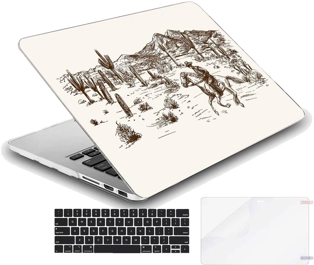 Alt view image 2 of 5 - MINGDAO Case Compatible with MacBook Pro 14 inch Hard Protective Shell with Keyboard Cover (A2442 M1 Pro/Max, 2021 Release) - Wild West Desert Cowboys-2