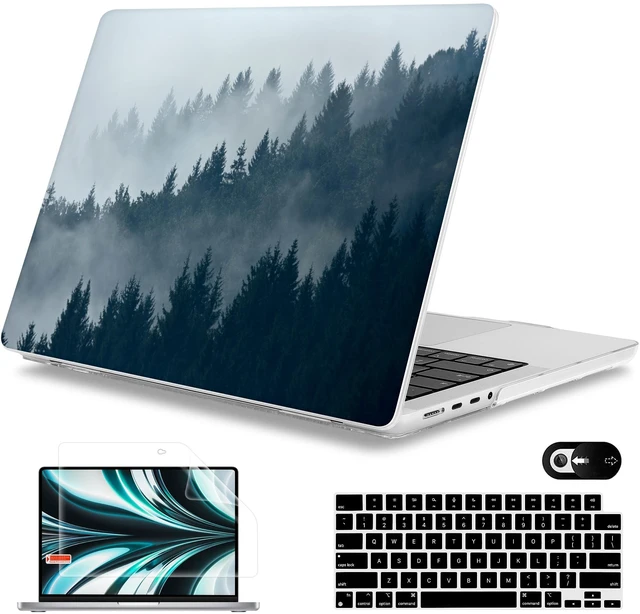 Main image of Mektron Case for 2026 M5 MacBook Pro 16 inch A3429 A3428 M4 A3403 A3186 M3 A2991 M2 A2780 M1 A2485 (2021-2025) Pro/Max with Liquid Retina XDR, Hard Shell Plastic Laptop Cover, Misty Forest C132