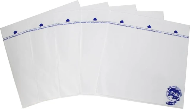 Alt view image 5 of 5 - 12 Inch Record Inner Sleeves - 3-Layers of Archival Quality, Anti-Static HDPE with Rice Paper Enclosed Insert for Extra Rigidity #12IM (300)