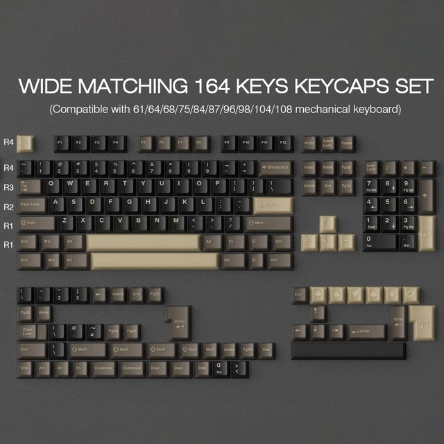 Alt view image 2 of 5 - JOMKIZ Semi-Transparent Jade Keycaps, Double Shot PBT&PC Keyboard Jelly Key caps 163 Keys Cherry Profile Keycap Set for 60%/65%/75%/TKL/96%/100% US&UK Layout Magnetic Mechanical Keyboard, Wukong
