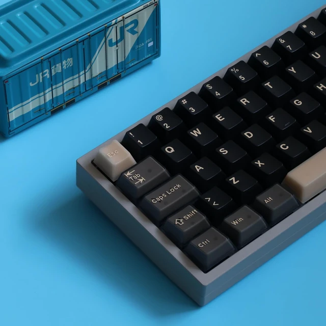 Alt view image 3 of 5 - JOMKIZ Semi-Transparent Jade Keycaps, Double Shot PBT&PC Keyboard Jelly Key caps 163 Keys Cherry Profile Keycap Set for 60%/65%/75%/TKL/96%/100% US&UK Layout Magnetic Mechanical Keyboard, Wukong