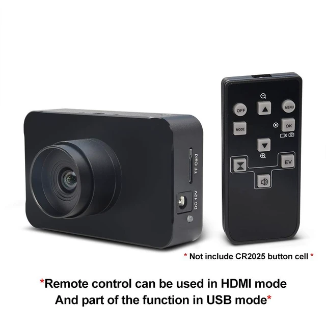 Alt view image 2 of 5 - MOKOSE 12MP HDMI Camera 1080P USB HD Streaming Webcam, Recording 4K@30FPS Industry C/CS-Mount Camera with 3.2mm No Distortion Manual Lens