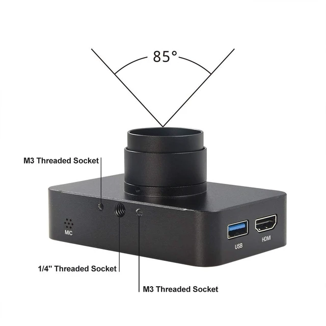 Alt view image 4 of 5 - MOKOSE 12MP HDMI Camera 1080P USB HD Streaming Webcam, Recording 4K@30FPS Industry C/CS-Mount Camera with 3.2mm No Distortion Manual Lens