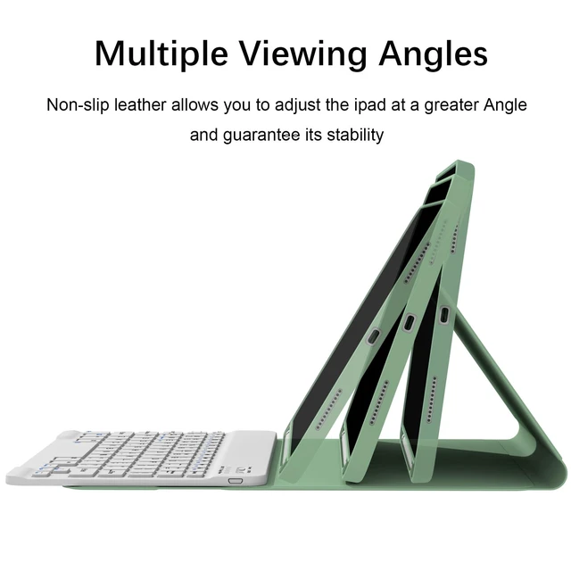 Alt view image 4 of 5 - Keyboard Case with Pencil Holder for iPad 11th Generation (A16), 10th Gen