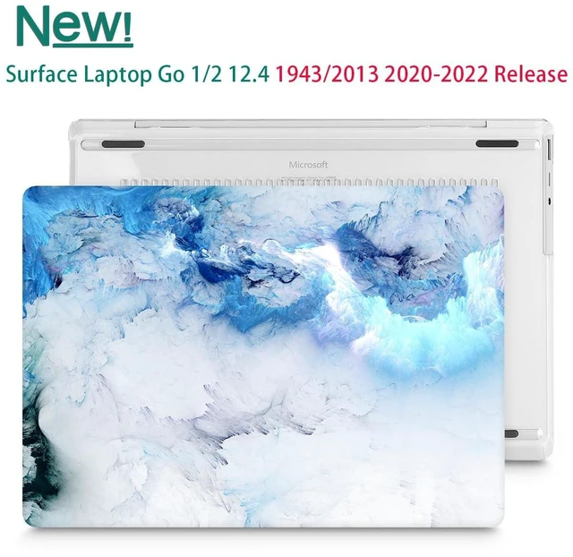 Alt view image 3 of 5 - Mektron Surface Laptop Go 12.4 inch Case Compatible with Go 3/2/1 Microsoft Surface Laptop 12.4" Cover 2023-2020 Releases Model 1943/2013 Plastic Hard Shell Case, Cloud & Lightning