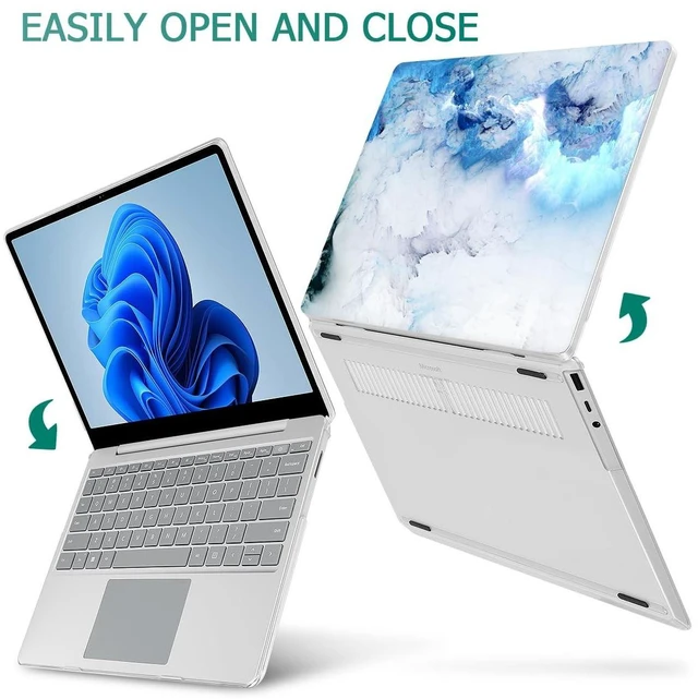 Alt view image 4 of 5 - Mektron Surface Laptop Go 12.4 inch Case Compatible with Go 3/2/1 Microsoft Surface Laptop 12.4" Cover 2023-2020 Releases Model 1943/2013 Plastic Hard Shell Case, Cloud & Lightning