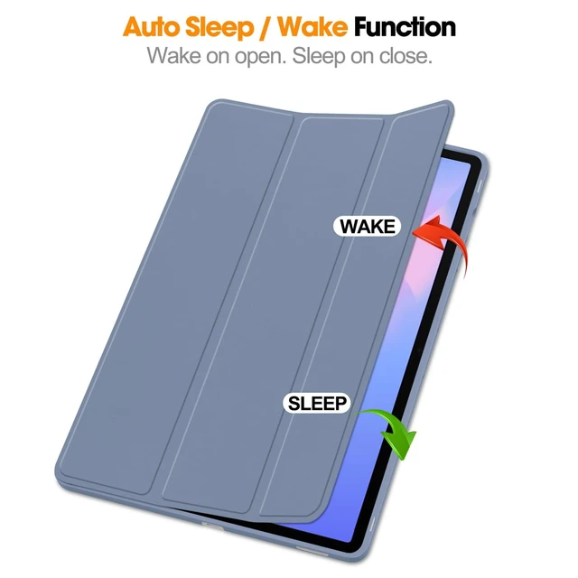 Alt view image 3 of 5 - DWaybox PU & TPU Back Case for Samsung Galaxy Tab S10 FE+ 13.1", Lavender