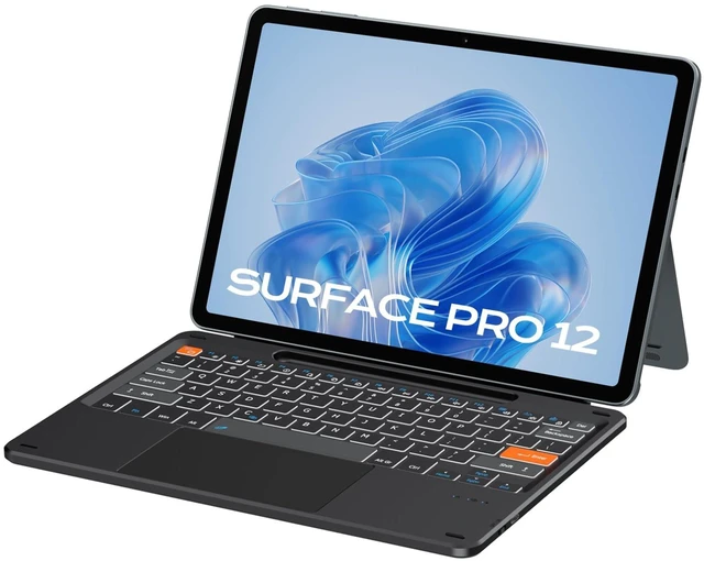 Main image of Doohoeek Surface Pro 12 12-inch 2025 Keyboard, Bluetooth Keyboard with Touch Pad & Pen Slot & Lighting Keys Compatible with Surface Pro Copilot+ 12", Ultra-Slim Wireless Keypad for Windows 11
