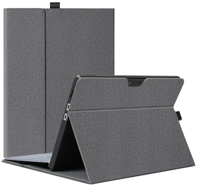 Main image of Megoo Surface Pro X Case Cover for Microsoft Surface Pro X 13" with Stylus Pen Holder Multiple Angle Adjustment Folio Stand Protective Case