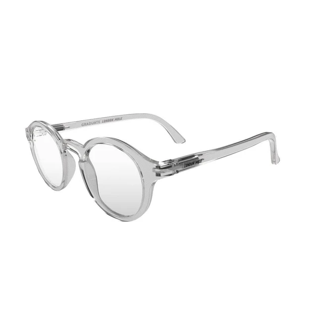 Alt view image 3 of 5 - LONDON MOLE Graduate blue light blocking glasses ^^ Cool round panto shaped blue blockers ^^ Anti eyestrain for screens ^^ Mens Womens Unisex ^^ Spring hinges