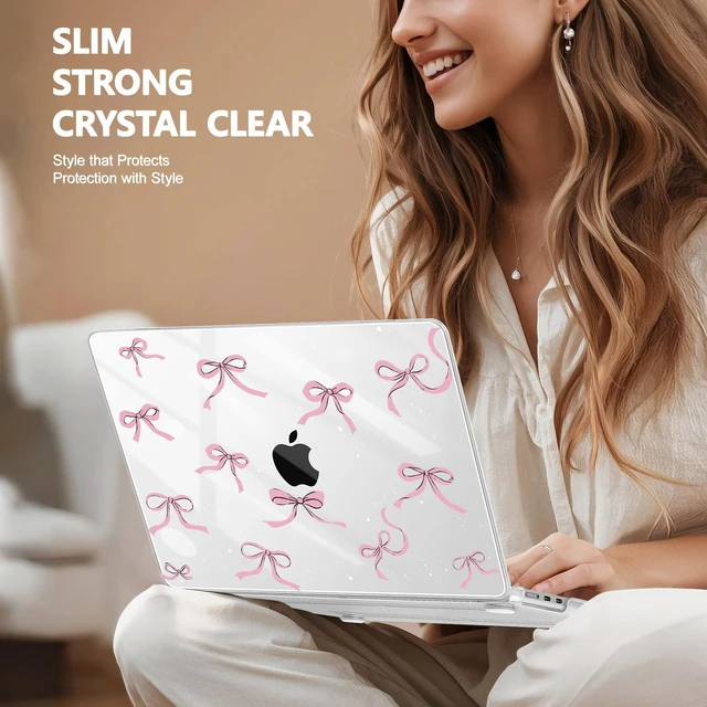 Alt view image 4 of 5 - May Chen for MacBook Air 15 inch Case M5 M4 M3 M2 2026 2024-2023, Model A3448 A3241 A3114 A2941, Closes Seamlessly Hard Shell Laptop Cover with Keyboard Cover, Star Bow
