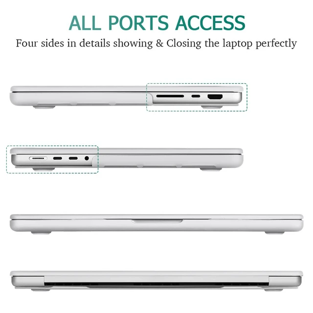 Alt view image 4 of 5 - May Chen for 2026 MacBook Pro 14-inch M5 M4 M3 M2 M1 Pro/Max Chip, Release 2026 2025-2021, Model A3427 A3426 A3434 A3112 A3401 A3185, Plastic Hard Shell with Keyboard Cover, Blue Marble
