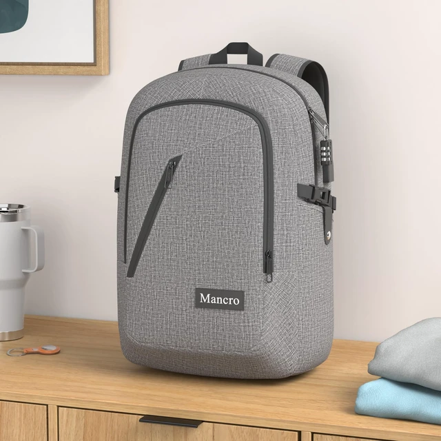 Alt view image 2 of 5 - Mancro 17.3 Inch Business Laptop Backpack Anti-Theft Travel Backpack