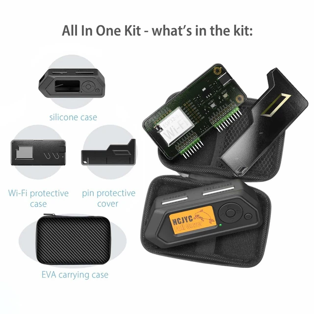 Alt view image 2 of 5 - 4-in-1 Protective Case Set, Protection Kit Accessories for Flipper Zero (Black)
