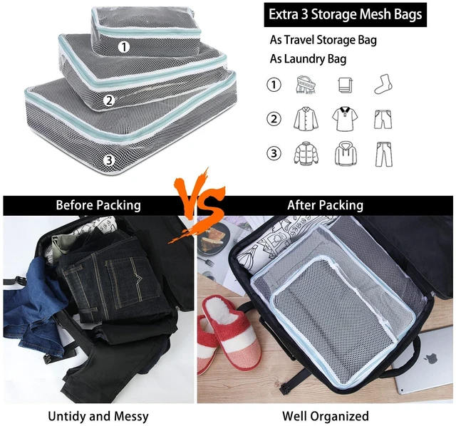 Alt view image 2 of 5 - Lubardy Travel Backpack for Men Women 40L Flight Approved Carry on Backpack